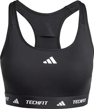 adidas Women's Techfit Bra, Black, M