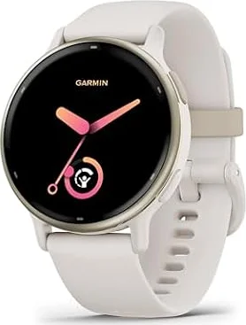 Garmin vívoactive 5, 42mm GPS smartwatch, Ivory | AMOLED touchscreen, 24/7 health monitoring, fitness features, 30+ sports apps, sleep coaching, music, up to 11 days battery
