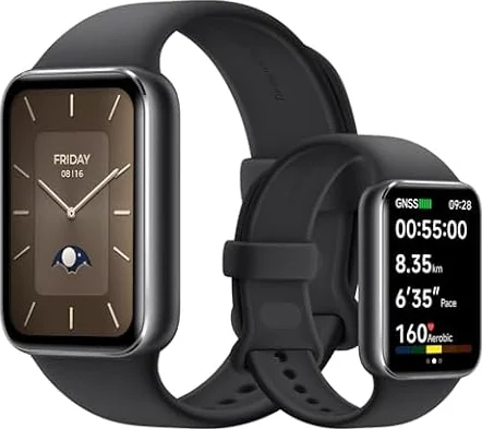 Xiaomi Smart Band 9 Pro, Sports fitness tracker, 1.74 narrow-edge quadrilateral display, 21 Days Battery Life, Upgraded sleep tracking, 150+ sports modes, 5ATM, GPS and compass, Obsidian Black