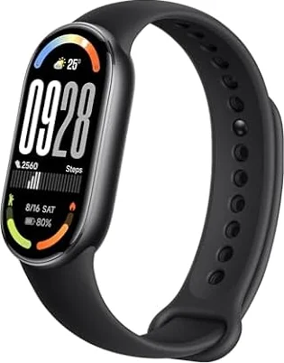 Xiaomi Smart Band 10, Fitness Tracker for Men Women, 21-day battery, Black | Fast charging, Professional sleep tracking, 150+ sports modes, Health monitor, iOS & Android, 5ATM, multi-material frames