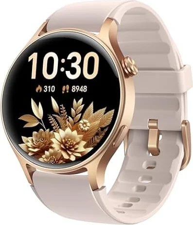 Smart Watch for Women, Answer/Make Call, 1.32'' AMOLED Ultra-Clear Screen Fitness Trackers with Heart Rate/Sleep/SpO2 Monitor, Smartwatch for iPhone/Samsung/Android, 110+ Sport Modes, 3ATM Waterproof